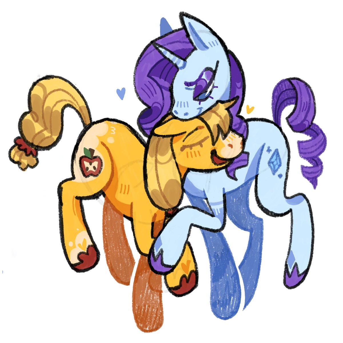 Kvadrazma's tweet photo. My favorite ponies not in g6? That's fine they're away having their own lesbian adventures https://t.co/vN7iqNPLGN