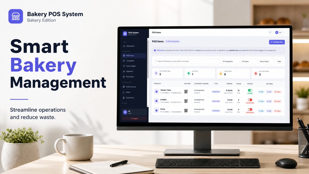 solutionclime's tweet photo. A smarter way to manage bakery products and stock. Quickly see what’s available or out of stock and keep daily operations organized with less manual work.#BakeryPOS #InventoryManagement #BakeryBusiness #POSSoftware #SolutionClime https://t.co/X1o5gdY2hN