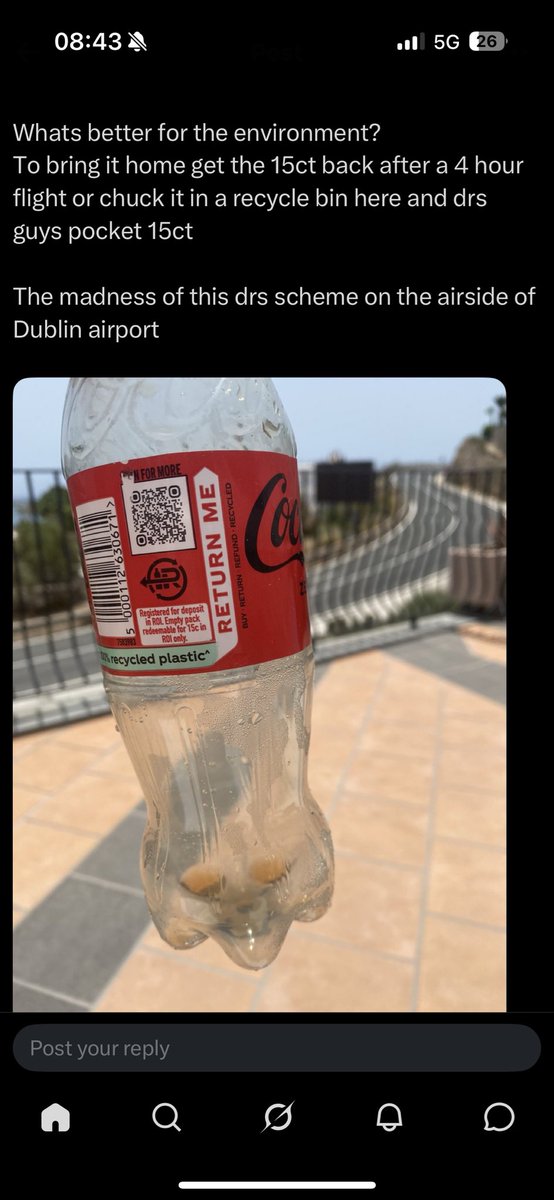 markpowell76's tweet photo. @kenoflynnTD Must be over half a million a year being generated in Dublin airport alone by @returnireland and they refuse to do anything to give the money to charity….. https://t.co/8MBTcyHK4c