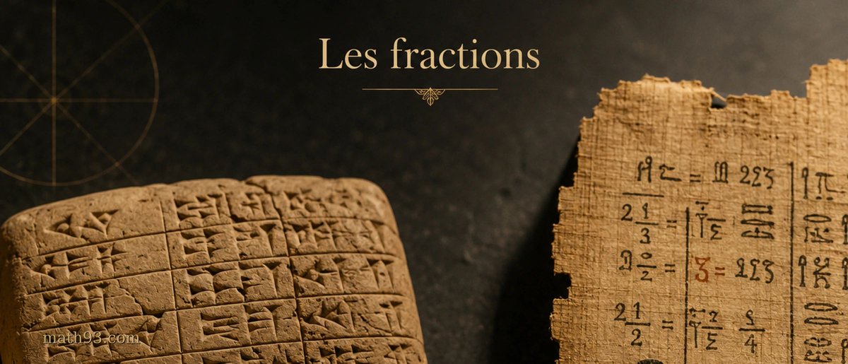 Math93Com's tweet photo. ➗ D’où viennent les fractions ?

Des tablettes babyloniennes aux fractions égyptiennes, des mathématiciens indiens à la barre de fraction utilisée aujourd’hui…

Math93 raconte l’histoire d’un symbole devenu incontournable 👇
https://t.co/eJ6ZqGWUf9 https://t.co/yWqbFyYono