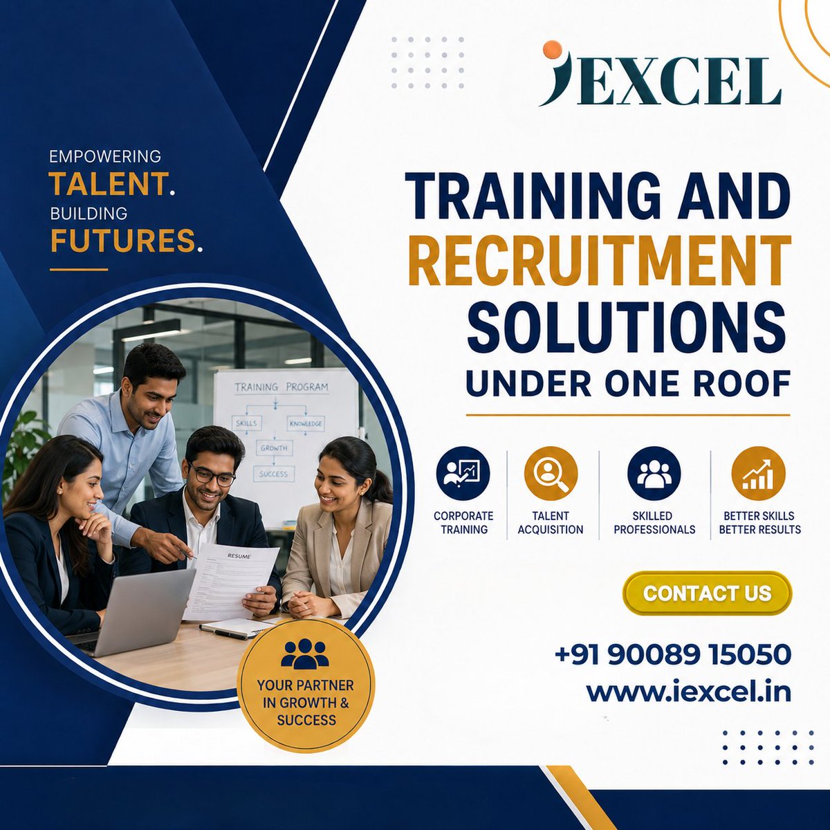 IexcelLearning's tweet photo. Training and Recruitment Solutions Under One Roof

IEXCEL brings professional training and recruitment solutions together under one roof. 

📞 +91 90089 15050
🌐 https://t.co/JGLi1st4Za

#IEXCEL #TrainingAndRecruitment #CorporateTraining #TalentAcquisition #RecruitmentSolutions https://t.co/7x7U2p8neW
