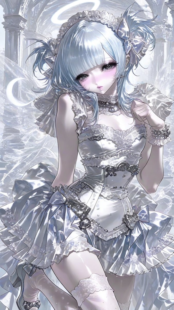 nyamn_x's tweet photo. ♱ プロンプト配布 ♱

     ☾ 月光を纏い、夜空から舞い降りた天使ﾁｬﾝ https://t.co/ZpnJHnTtmH
