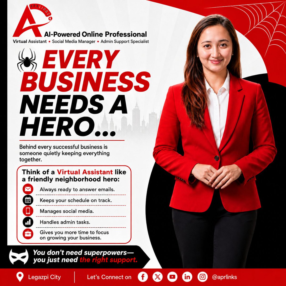 aprLinks's tweet photo. 🕸️𝐄𝐯𝐞𝐫𝐲 𝐁𝐮𝐬𝐢𝐧𝐞𝐬𝐬 𝐍𝐞𝐞𝐝𝐬 𝐚 𝐇𝐞𝐫𝐨...

Behind every successful business is someone quietly keeping everything together.

#Aprlinks #AprlinksVA #Aprlinkssocial #BusinessHero #VirtualAssistant #Success https://t.co/pkcTduw295