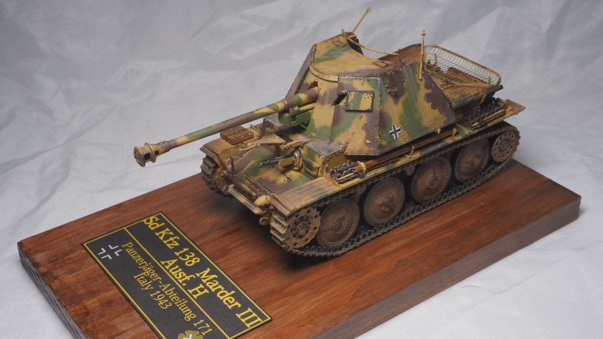 jyun_azuma28's tweet photo. ドラゴン1/35 マーダーⅢＨ型　完成しました https://t.co/U5X4uYM0Bf
