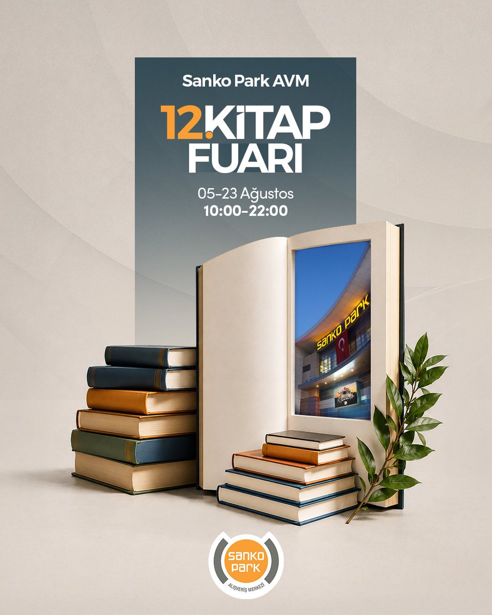 sankopark's tweet photo. Kitapseverlerin merakla beklediği buluşma başlıyor! 📚

Sanko Park 12. Kitap Fuarı’nda kitapların büyülü dünyasını birlikte keşfetmeye davetlisiniz.

🗓️ 5–23 Ağustos
⏰ 10.00–22.00
📍Ana Etkinlik Alanı https://t.co/lRntMEPaR3