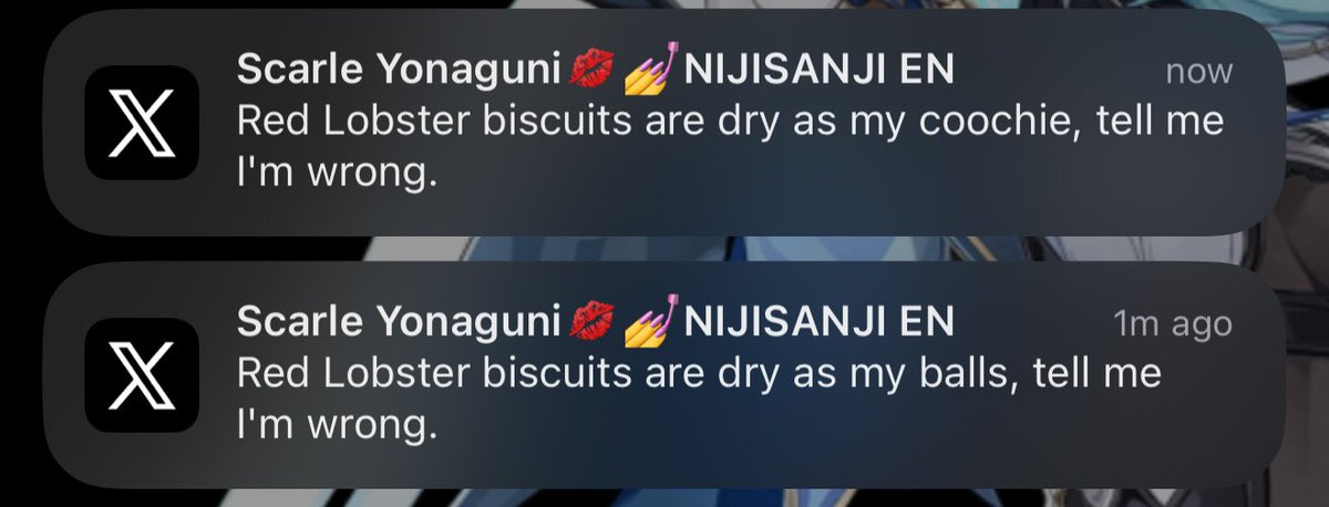 GodofOzzy's tweet photo. @ScarleYonaguni Well which is it? Balls or coochie?

You’re wrong either way, you gotta butter them biscuits girl. https://t.co/q4AzLouSne