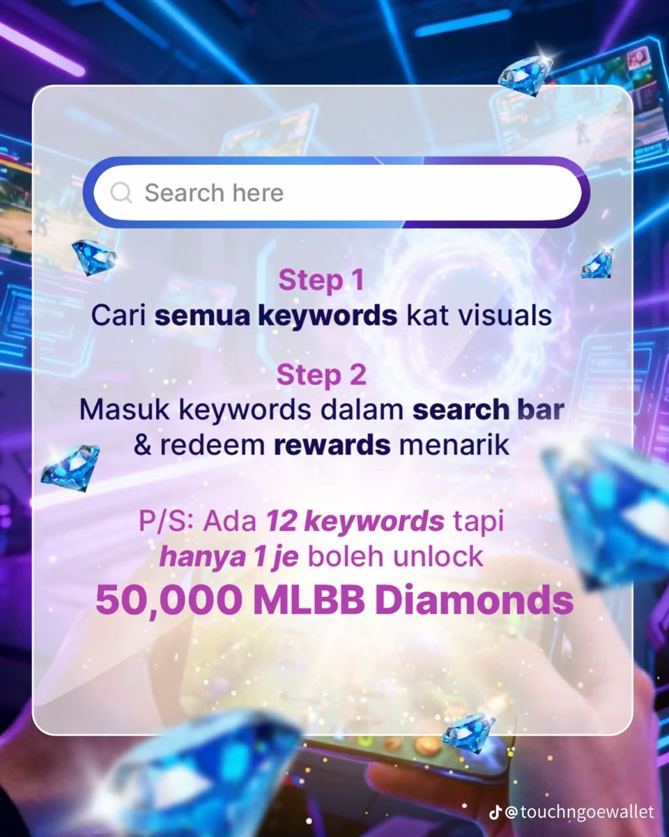 DinJamils's tweet photo. Siapa yang ada TnG tu pergi la search ni :​

-CURRENCY​
-HAYABUSA ​
-PASSPORT​
-ESCAPE​

Mana tahu dapat diamond 50K boleh bagi saya sikit hahaha.​

Share dekat kawan-kawan lain. ​

#MLBB #MobileLegends #tng https://t.co/c13dpdCxSj
