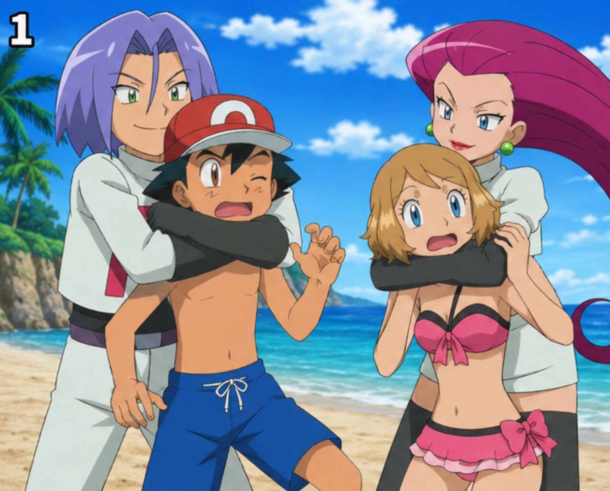 KnockoutsPoke's tweet photo. Ash Ketchum and Serena from the Pokémon Anime, knocked out and put to sleep by Sleeperholds from James and Jessie, at the beach

#beach #puttosleep #sleep #sleeperhold #passedout #knockedout #unconscious #pokemon #pokemonanime #anipoke #ash #ashketchum #serena #james #jessie https://t.co/O1PxZWnXwB