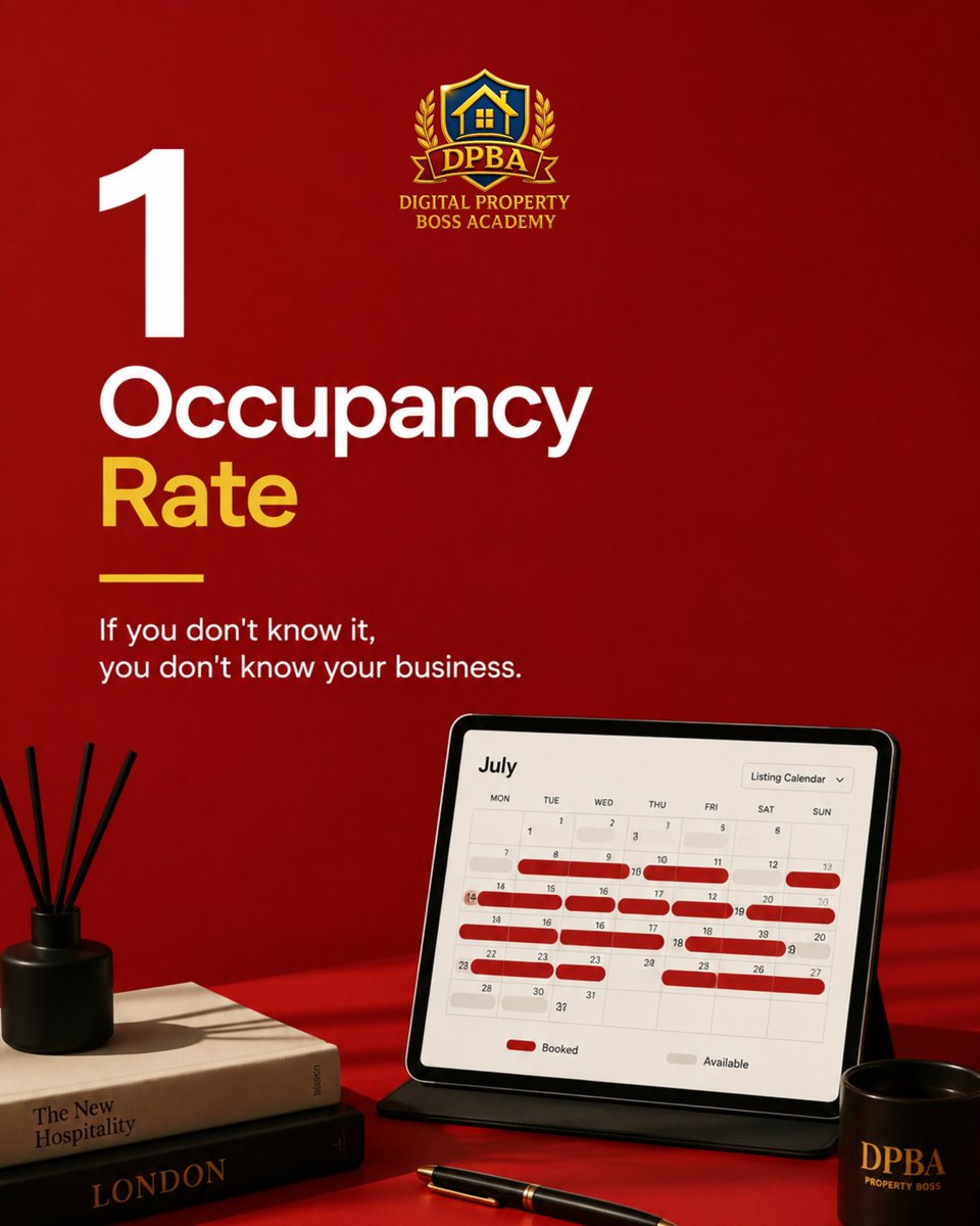 MarieACHEBEUK's tweet photo. Most Airbnb hosts can describe their apartment. Few can tell you how it performs.
Three numbers decide that. Occupancy rate, average nightly rate, and guest rating.
This is what we teach inside DPBA.
Which one are you weakest on?

#marieachebe #dpba 
#propertyboss #londonairbnb https://t.co/WeOd0aDpoF