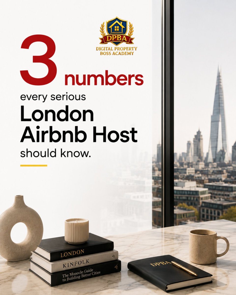 MarieACHEBEUK's tweet photo. Most Airbnb hosts can describe their apartment. Few can tell you how it performs.
Three numbers decide that. Occupancy rate, average nightly rate, and guest rating.
This is what we teach inside DPBA.
Which one are you weakest on?

#marieachebe #dpba 
#propertyboss #londonairbnb https://t.co/WeOd0aDpoF