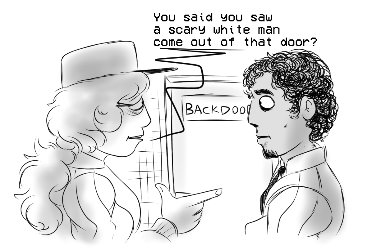 RoadieMacReady's tweet photo. "You know you're gonna get your pay docked for running out like that, right?" #TheWaltenFiles #TWF #TWFFanArt #WaltenFiles https://t.co/gwSCDxD2Ln