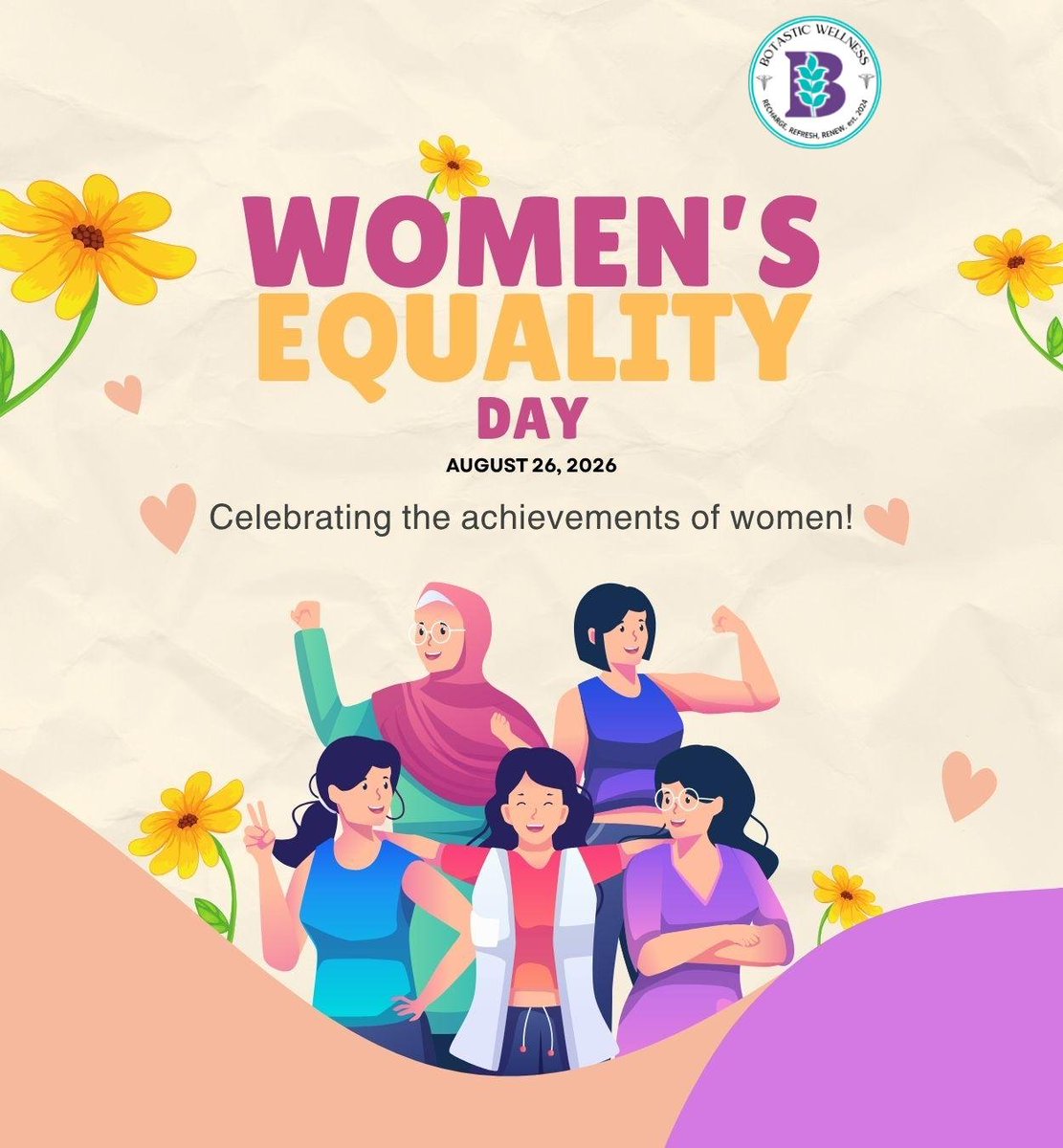 BotasticW's tweet photo. Women's Equality Day is a day to celebrate the social, economic, political, and cultural achievements of women over the years. Show your support by sharing this post.
.
.
.
#womensright #womensequalityday #womenempowerment #BotasticWellnessCenter #Springfield #MA https://t.co/bDj9XiPWk7