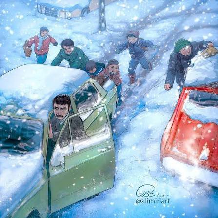 Naranj87's tweet photo. @parvinsoheili شاید تجربه شما بوده، تجربه ما از دهه ۶۰ چیزی مثل نقاشی های آقای میریه https://t.co/UQpniKt7B4