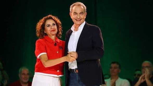 EmilioMontilla_'s tweet photo. 🔥🔴  Zapatero tuvo una reunión secreta con María Jesús Montero tres días antes de la destitución de Ábalos. 

Ni las prostitutas ni las mordidas: los motivos reales de la destitución del exministro fueron su intromisión en los negocios del petróleo de Venezuela. https://t.co/auDP1uasO3