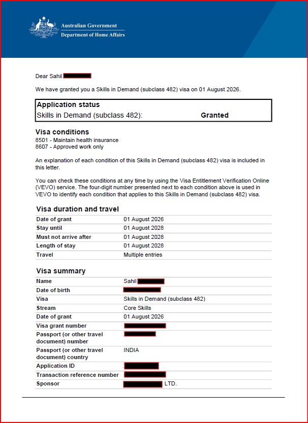 ConsultantsOm's tweet photo. Congratulations 🎉🎉🎉 to whole family 🧑‍🧑‍🧒 🧑‍🧑‍🧒 from Brisbane on getting their 482 Visa grants, after a prior nomination refusal.
Improve your Visa chances as well by contacting us today.

#ourvisionyourvisa
#048GETTRPR
#042STUDENT https://t.co/TDcOlZlj81