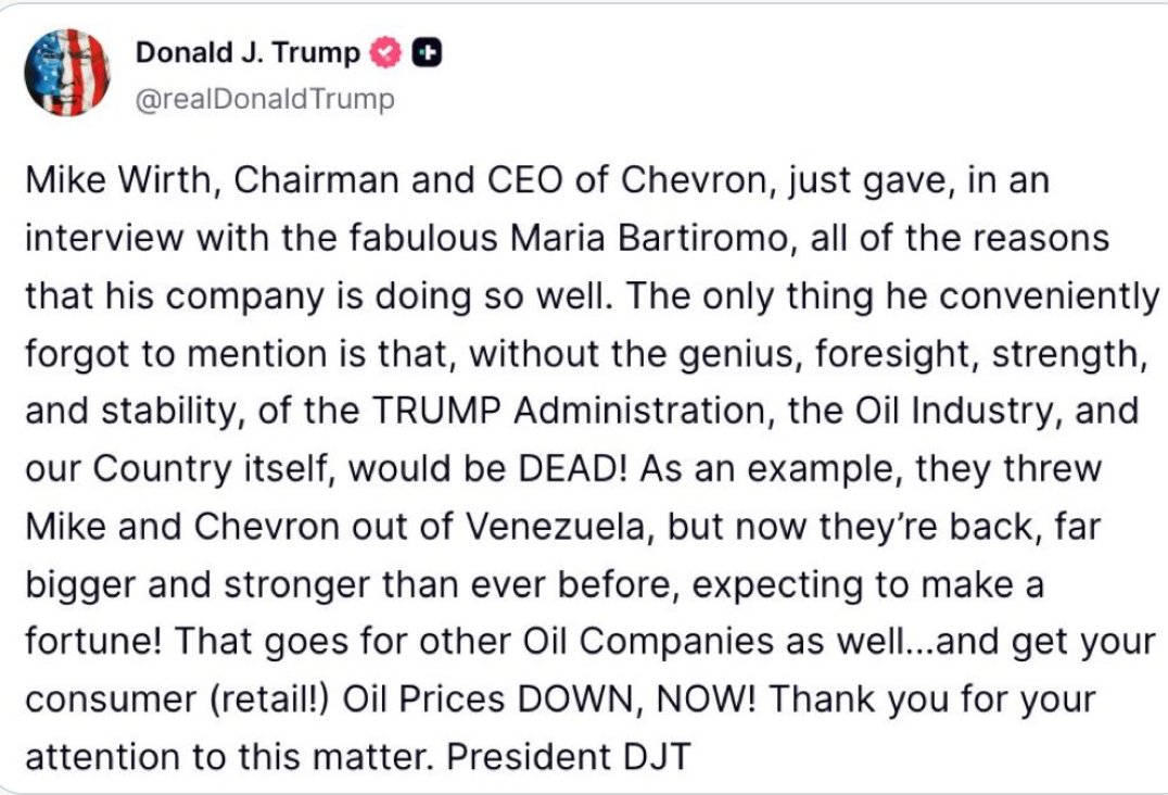 Chellaney's tweet photo. The Iran war has created a massive financial windfall for U.S. oil majors, and Trump wants credit for that. Trump’s Iran war was driven by his doctrine of America’s global “energy dominance” — a strategy aimed at extending U.S. control over critical energy resources, as seen earlier in Venezuela. Together, Iran and Venezuela sit atop roughly a third of the world’s proven oil reserves.