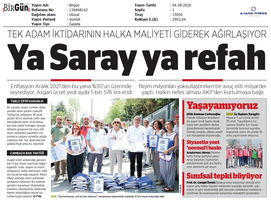 KESK1995's tweet photo. Birgün Gazetesi: #EkZam talebiyle toplanan imzalar Çalışma ve Sosyal Güvenlik Bakanlığı'na iletildi. Ya saray, ya refah! @BirGun_Gazetesi https://t.co/2jX1p9auDe