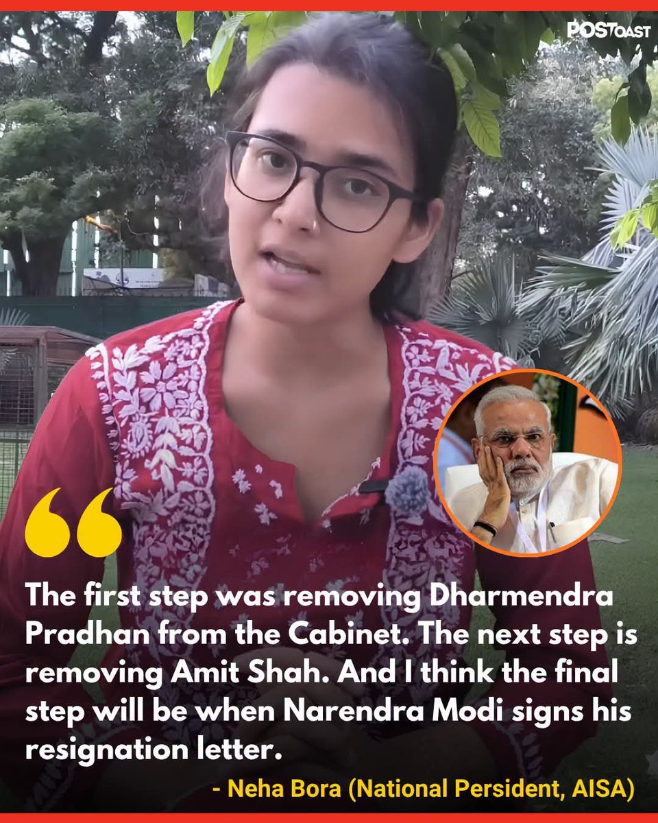 Gabbar0099's tweet photo. Student leader, Neha 🔥 https://t.co/cuEIIwzP9n