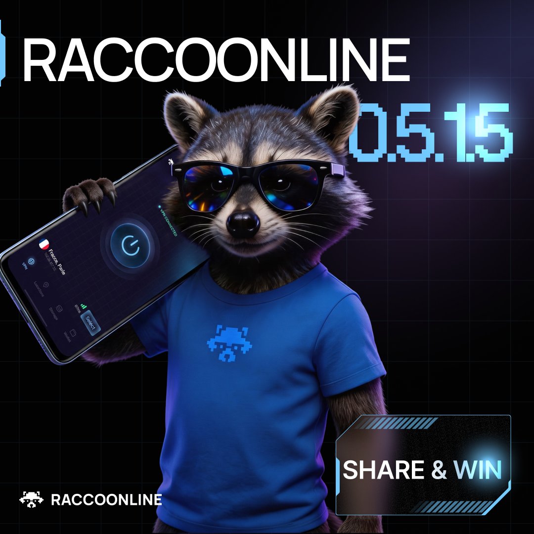 raccoonline_vpn's tweet photo. Hey, partners in crime!

Yesterday we announced a major update for RaccoonLine, and now we need your help spreading the word. 🦝

Here's how to enter:

- Quote this post.
- Write "Stay Invisible" in your native language. (If English is your native language, just write "Stay Invisible")
- Include your USDT (TRC-20) wallet address.

Each winner receives $10 USDT.

The number of winners depends on the total number of eligible participants:

⏺ Up to 29 participants — 3 winners

⏺ 30–49 participants — 5 winners

⏺ 50–69 participants — 7 winners

⏺ 70+ participants — 10 winners

The giveaway starts now and ends in 48 hours.

Winners will be selected at random.

Good luck—and Stay Invisible. 🦝