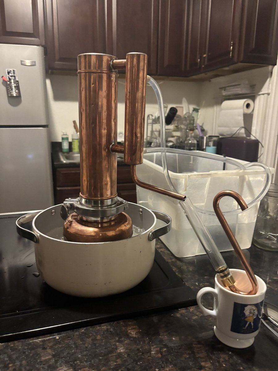 countlessbirths's tweet photo. Distilling rosemary oil this evening. https://t.co/2i3mDnNCIo