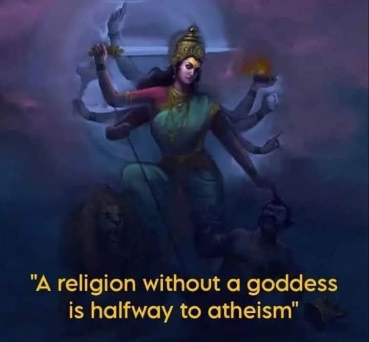 will_seaborn's tweet photo. In Sanatana Dharma we worship the mother of the universe. Sanatana Dharma is the only major religion that has Devi and the Shakti principle. I'm proud to belong to a religion that has Goddesses. https://t.co/ApFM0iHJ4n