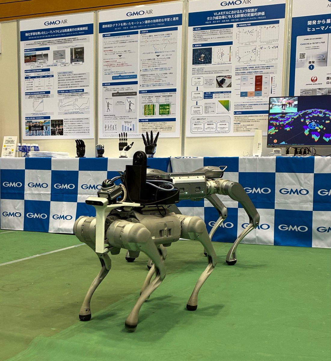 GMOdev's tweet photo. @GMO_AIR は、明日まで開催の #ROSConJP に協賛、ブース出展しています。ご参加予定の方は是非ブースまで足をお運びください🤖
#GMOインターネットグループ
#ros #roscom https://t.co/9rdpAysenp