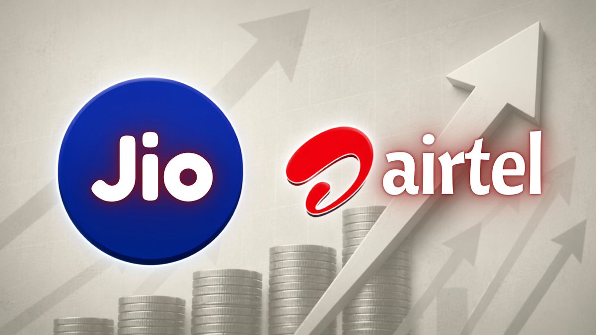 digitindia's tweet photo. Jio and Airtel may increase mobile prepaid and postpaid plan prices by 12–15% over the next 3–4 months, according to a Centrum report.

The report adds that Vodafone Idea could also follow with similar tariff hike, but nothing has been officially confirmed.

#telecom #digitnews https://t.co/qa99FLwMlz
