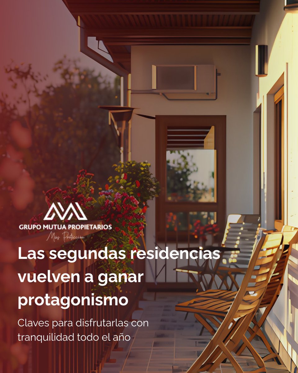 MPropietarios's tweet photo. 🏡 Las segundas residencias están recuperando protagonismo como espacios pensados para el bienestar, la desconexión y una forma más flexible de disfrutar de la vivienda durante todo el año.

Más allá de su uso vacacional, mantenerlas en buen estado, incorporar soluciones tecnológicas y contar con una protección adecuada son aspectos que conviene tener presentes durante todo el año.

En nuestro #BlogGMP analizamos esta tendencia y compartimos algunas recomendaciones para disfrutar de estas viviendas con mayor tranquilidad.

👉 Descubre más: https://t.co/VL5KBzXx4O

#GrupoMutuaPropietarios #Vivienda #SegundasResidencias #Tendencias #Hogar
