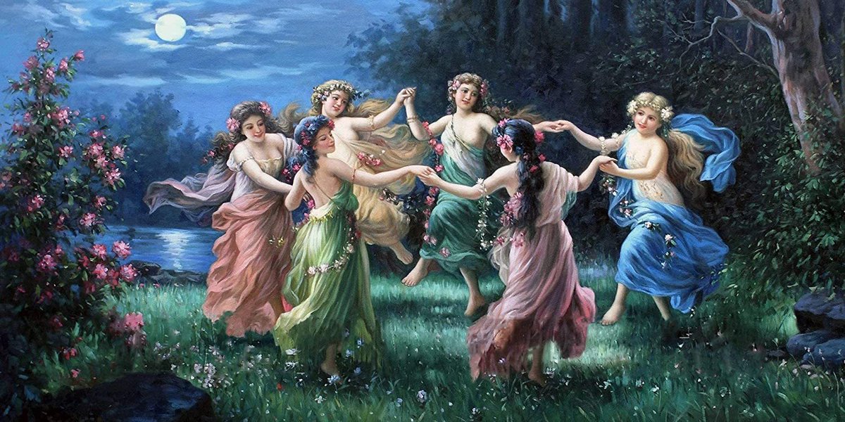 ArtorOtherThing's tweet photo. hans zatzka, fairy dance. https://t.co/ZA8nc996mO