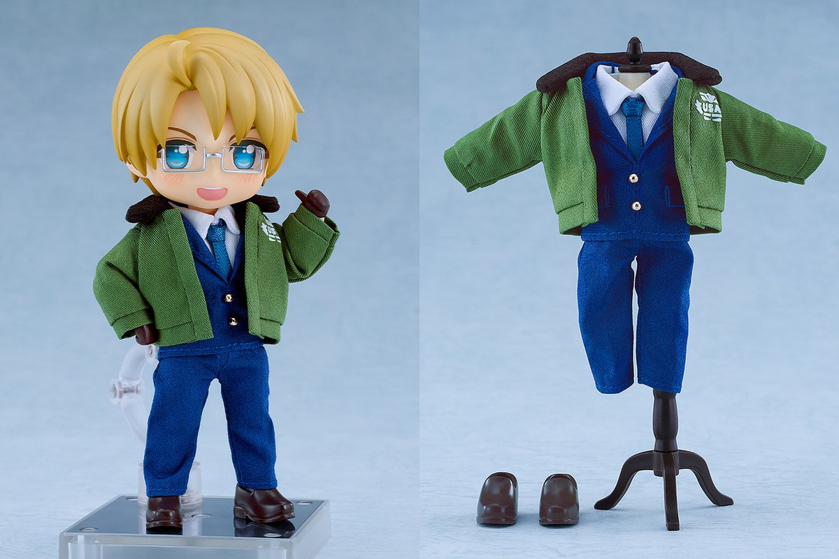 geestore's tweet photo. [予約開始]『ヘタリア World★Stars』「アメリカ」のねんどろいどどーる／おようふくセットが登場！[グッドスマイルカンパニー] https://t.co/PjOzOLuhmW https://t.co/vpZ3gmqOTT