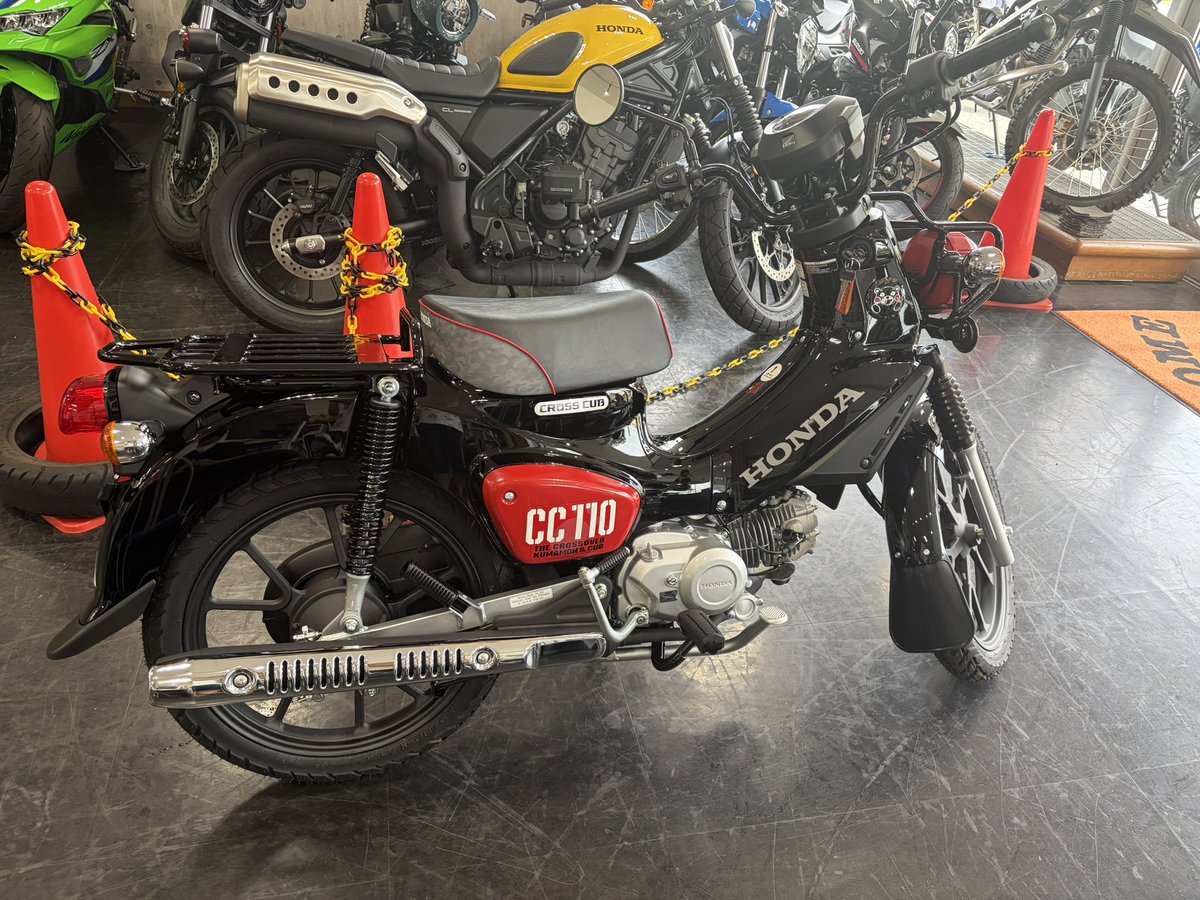 leather37656808's tweet photo. ついにクロスカブ110 くまモン仕様納車しました！
これからよろしく頼むぜ相棒！ https://t.co/QMF2ek9Oi9