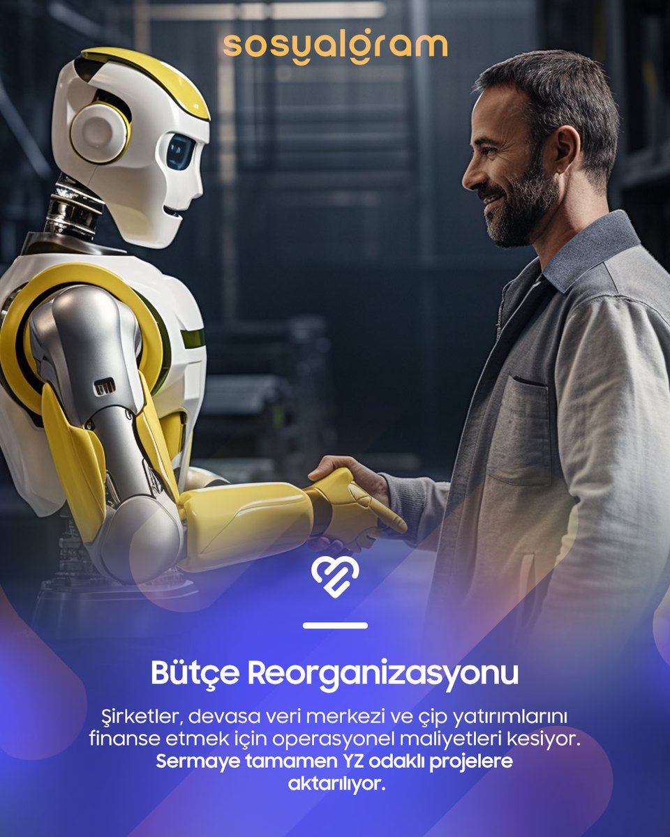 Sosyalgramcomtr's tweet photo. Teknoloji sektöründe YZ odaklı bütçe dönüşümü ve işten çıkarma dalgası:

• YZ altyapı maliyetleri operasyonel kadro kesintileriyle finanse ediliyor.

• Geleneksel rol tanımları otomasyon süreçleriyle değişiyor.

#SosyalGramTech #Sosyalgram #SosyalGramBilgi #TechNews #YapayZeka https://t.co/WV050AH4Iw