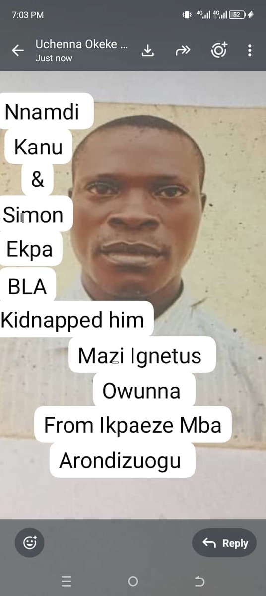 james_debut1's tweet photo. @UgoJustrealugo Together with Which people am asking you. Useless idiot. When they where busy kidnapping and killing our people I tell you here. I warned you ugo 247. U refuse to call them in order. You where all supporting the criminlity of these criminals. I know time shall come it will be let https://t.co/KCgtojeDkI