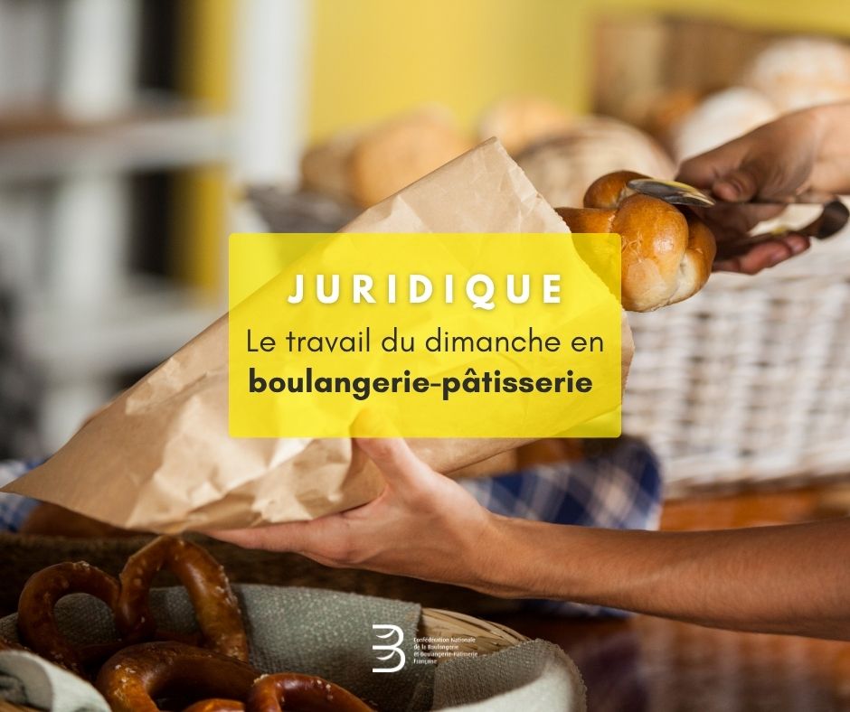 cnbpf's tweet photo. [JURIDIQUE] Le travail du dimanche en boulangerie : faisons le point ! 🥖

Le dimanche est un temps fort de l'activité des boulangeries-pâtisseries artisanales. Mais quelles sont les règles applicables en matière de travail dominical ?

Voici les principaux points à retenir :

🥖 Les entreprises du secteur bénéficient d'une dérogation permanente leur permettant d'ouvrir leur commerce le dimanche.
👥 Les salariés majeurs ainsi que les jeunes de 16 ans et plus peuvent être amenés à travailler ce jour-là, y compris les apprentis, dans le respect des dispositions légales.
⏸️ Les salariés mineurs doivent toutefois bénéficier de deux jours de repos consécutifs, conformément au Code du travail et à la convention collective.
💶 La convention collective nationale de la boulangerie-pâtisserie artisanale prévoit une majoration de 20 % pour les salariés travaillant le dimanche.
📖 Retrouvez l'ensemble des précisions dans le point juridique de Delphine Mau, directrice juridique de la CNBPF, publié dans Les Nouvelles de la Boulangerie-Pâtisserie.

Pour toute question, rapprochez-vous de votre groupement professionnel départemental.

#Juridique #Boulangerie #Pâtisserie #Artisanat #CNBPF #ConventionCollective #Employeur