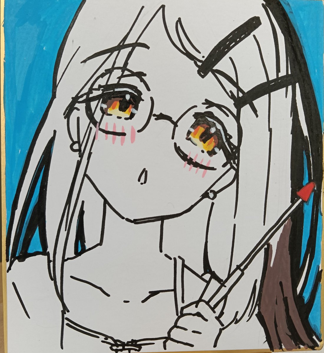 mayoi_mea's tweet photo. プチコミケで色紙売ったよー② 

 #学マス https://t.co/j8l49GUIOx