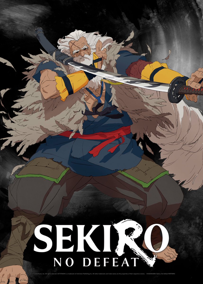 sekiro_nd_anime's tweet photo. ─────────────────
🥷キャラクタービジュアル解禁！🥷
─────────────────
【梟（CV：#土師孝也）】

狼の育ての親。孤児であった狼を戦場で拾い、厳しい修行で忍の技と掟を叩き込んだ。
忍と呼ばれる存在の中でも、とりわけ稀有な実力と権威を備えた大忍びである。
３年前に起こった平田屋敷の襲撃事件で、九郎を守って戦い、死亡した。
だが、死してから長いときが流れてなお、その掟は狼を強く縛り続けている。

STAFF
作画・仕上げ：松本憲生
色彩設計：佐々木梓
撮影：野澤圭輔（グラフィニカ）

#sekiro #sekirond #アニメsekiro