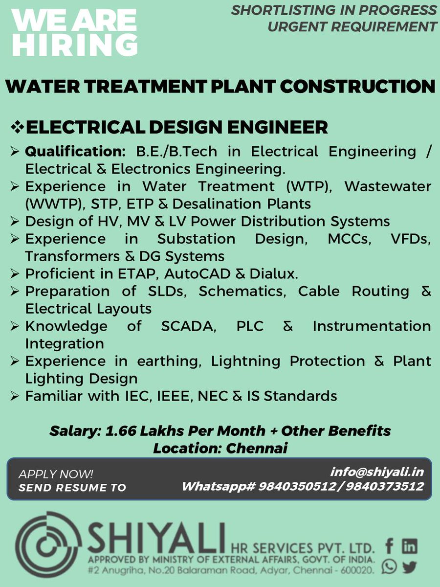 shiyali_HR's tweet photo. #WaterTreatmentPlant #ElectricalDesignEngineer #Construction #Engineering #AutoCAD #PLC #SCADA #Desalination #CableRouting #Chennai https://t.co/uwzWER2xs5