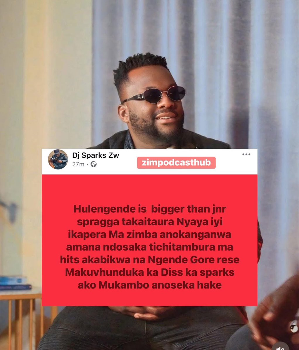 ZimpodcastHub's tweet photo. #zimpodcasthub : Dj sparks   says  hulengende  is bigger than spragga not matter what https://t.co/nGRWZE25mP