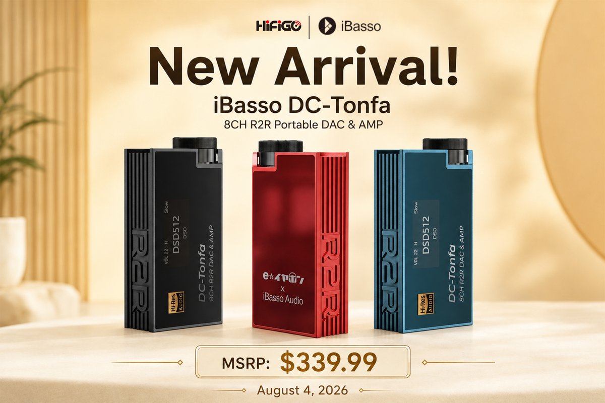 HiFiGoAudio's tweet photo. 👀A new HiFi journey begins with @IbassoA DC-Tonfa!🌠️
🎧Small size, powerful performance, and detailed sound ready for your everyday listening.🎶
🛒Experience portable HiFi today and get yours now!👇
🔗 https://t.co/cEsppZXzaC
#HiFiGo #iBasso #DCTonfa #HiFi #Audiophile #PortableAudio #DACAMP #HeadFi #Musiclife #MusicWave
