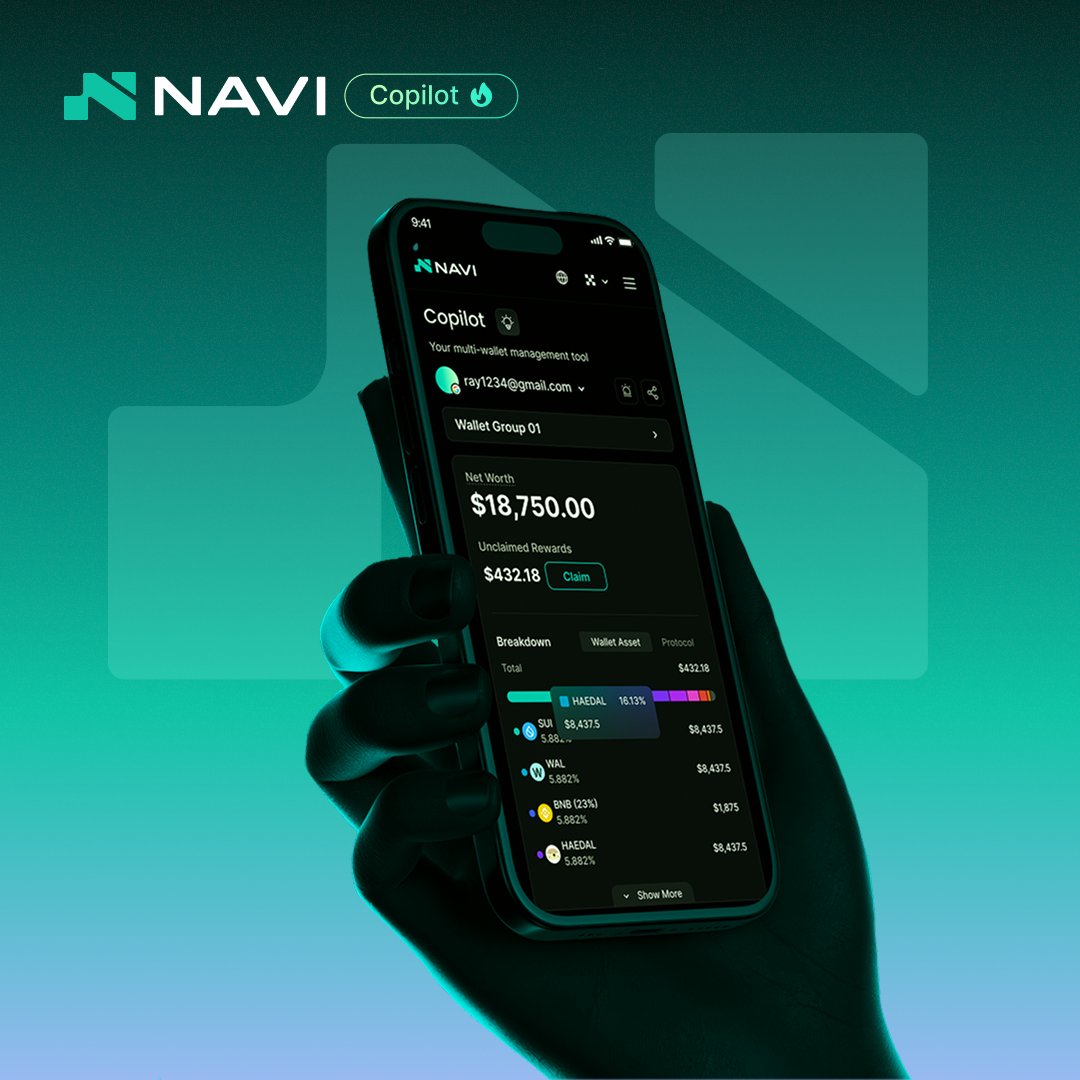 navi_protocol's tweet photo. Monitor and manage your assets across 10+ DeFi lending protocols &amp; DEXs. All in one place.

https://t.co/Jhzy4srAkw https://t.co/IIcBozmoc5