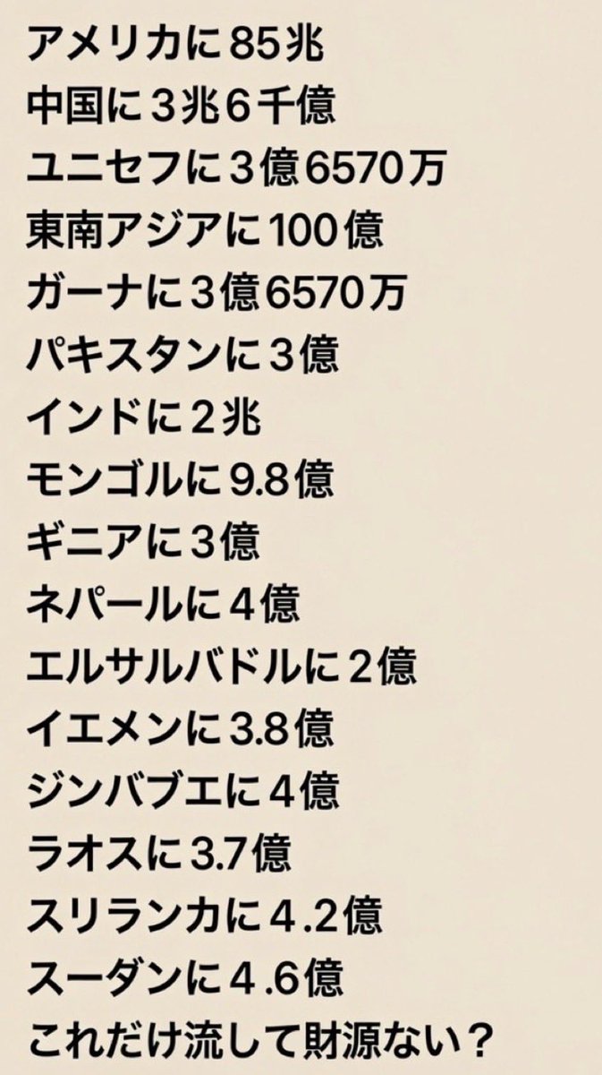 55149yya's tweet photo. @kawatatsunews @TJB7777777 高市総理は日本人には増税し　被災地より外国に金をばらまく💢 https://t.co/AHxCNJSYxu