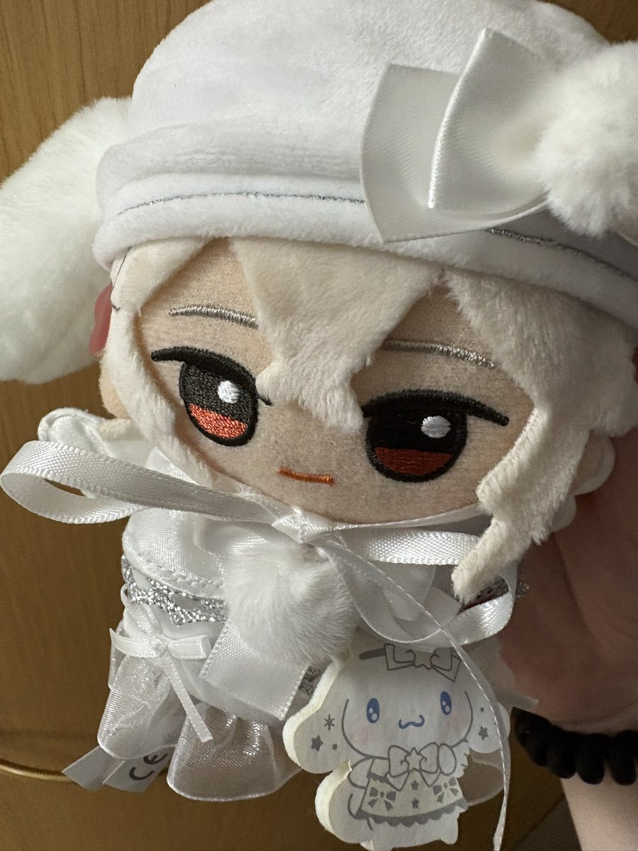 3gboc's tweet photo. Availにシナモンのぬいぐるみ衣装売ってたから買って万葉に着せた、めちゃくちゃかわいい(ᐡ ̥_ ̫ _ ̥ᐡ) https://t.co/ykfucuzkj0