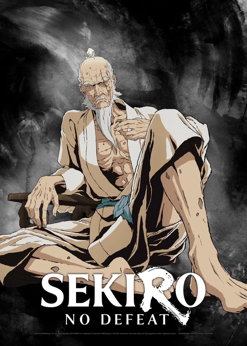 sekiro_nd_anime's tweet photo. ─────────────────
🏯キャラクタービジュアル解禁！🏯
─────────────────
【葦名一心（CV：#金尾哲夫）】

葦名の領主。剣聖と呼ばれるほどの腕前を誇る剣豪で、その武の力のみで、一代にして葦名の国盗りをなした。
今は病の床に臥せっており、余命幾ばくもない。
大国である内府軍の脅威にさらされている葦名の行く末を憂い、跡取りである孫の弦一郎を案じているが、竜胤の血を争いに利用することには反対し、九郎を弦一郎から逃がそうとする。

STAFF
作画：早川加寿子
仕上げ：松本麻衣
色彩設計：佐々木梓
撮影：野澤圭輔（グラフィニカ）

#sekiro #sekirond #アニメsekiro