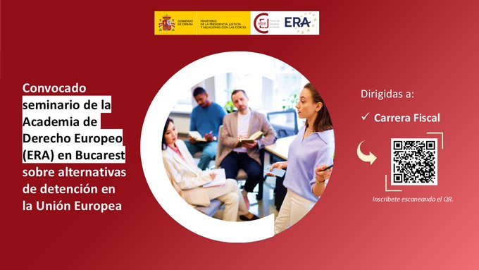 cejmjusticia's tweet photo. ⚖️🇪🇺 ¿Qué papel tienen las Decisiones Marco 829 y 947 en las alternativas a la prisión dentro de la UE? 

La @ERATrier abordará esta cuestión en su próximo seminario en Bucarest.

📍 28 y 29 SEPT

⏳ Inscripciones hasta el 14 de agosto en #NoticiaCEJ: https://t.co/35TQ2Bh2io https://t.co/r0Ythmc31l