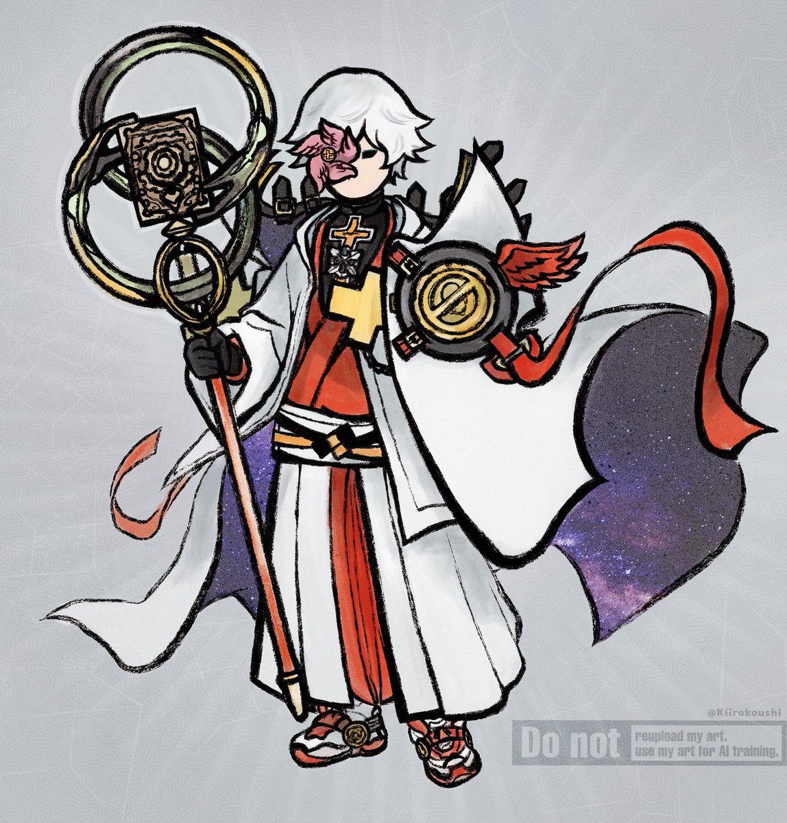 飛鳥（大神風） #GuiltyGear #GGST #大神 #イラスト