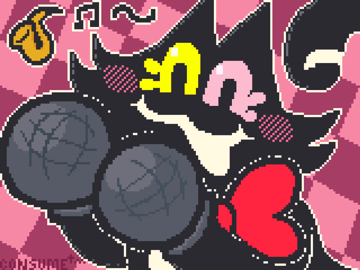 TmConsume's tweet photo. I know I've sorta stopped posting my art on social media, but I couldn't hold this back, I need to share my pluey with the world

(drew this on a roblox game, never drawing on there again cause it was so difficult to use)
#art #drawing #deltarune #pluey #mikes #catmike https://t.co/uHBK5aPTV6