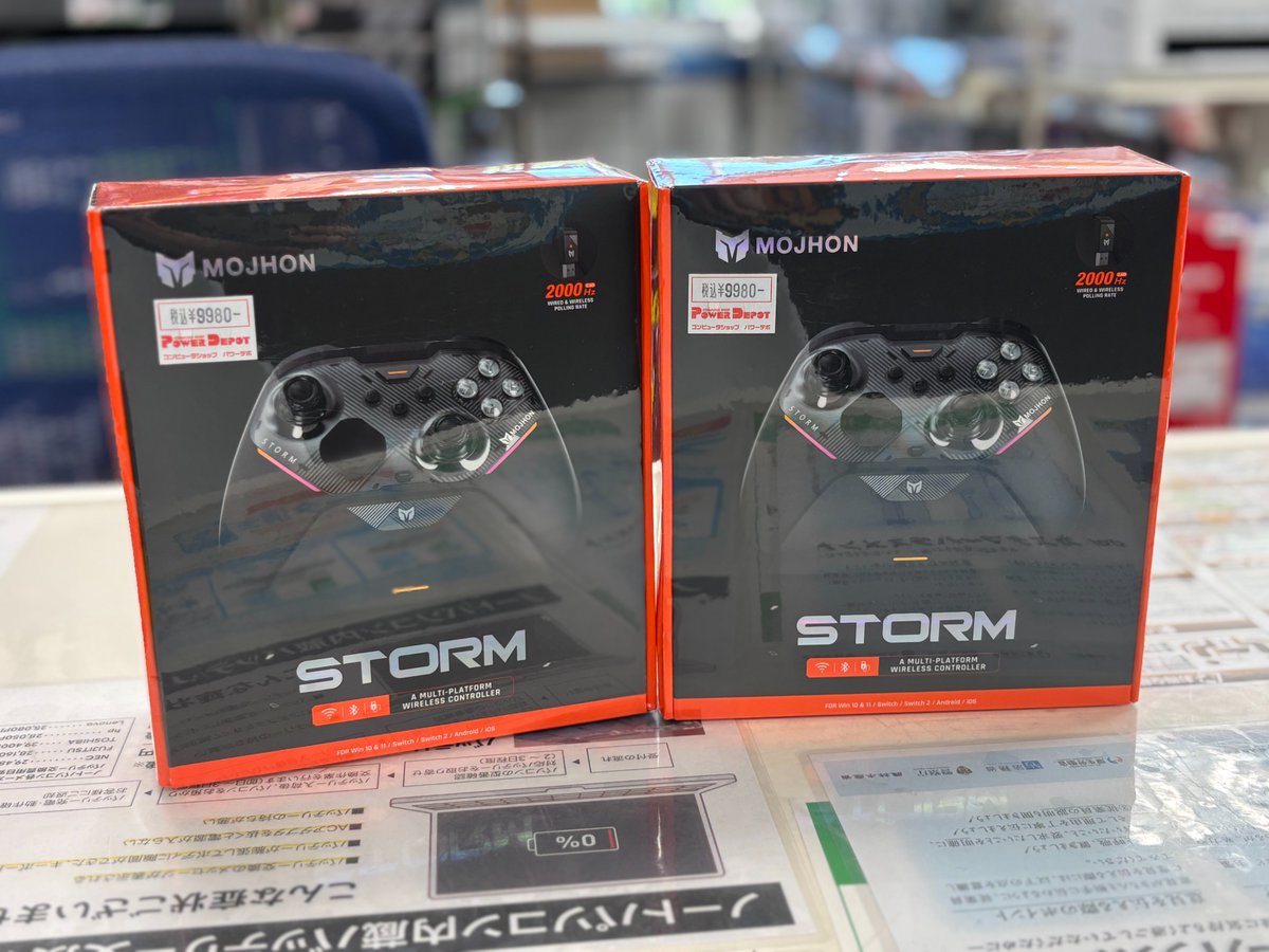 pdaomori's tweet photo. 🚀入荷速報!
品切れになっていたMOJHONのSTORMが再入荷しました!(=゚ω゚)ノ店頭に実機あります!触れます!
購入の参考にしてください~♪
#MOJHON #STORM https://t.co/MEc91fq3Rz