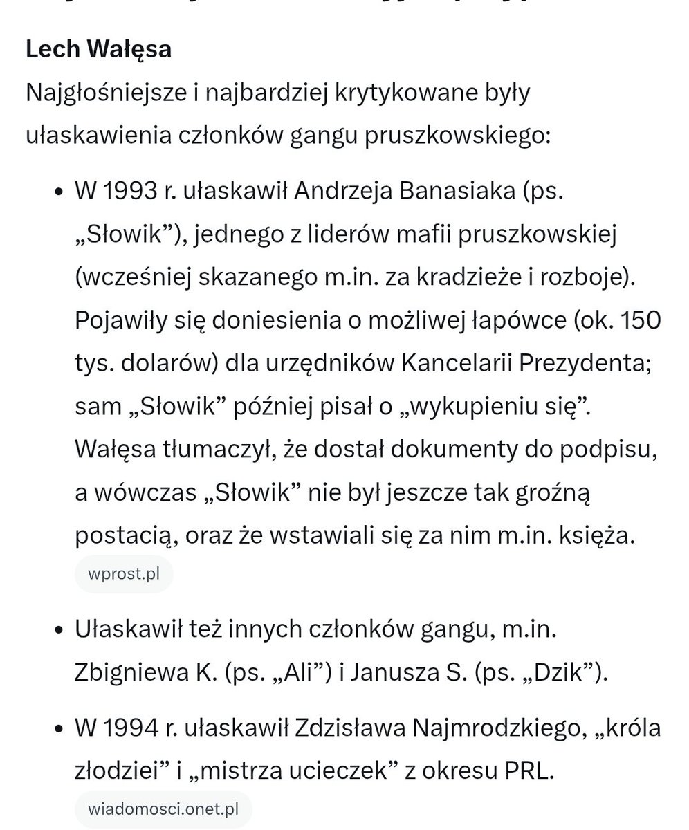 ZofiaPalm's tweet photo. @krzysztofbrejza Staruch został ukarany za siedzenie na ogrodzeniu i prowadzenie dopingu. Wróćmy do przestępców ułaskawionych przez Wałęsę, Kwaśniewskiego i Komorowskiego https://t.co/fL02MPs1mF