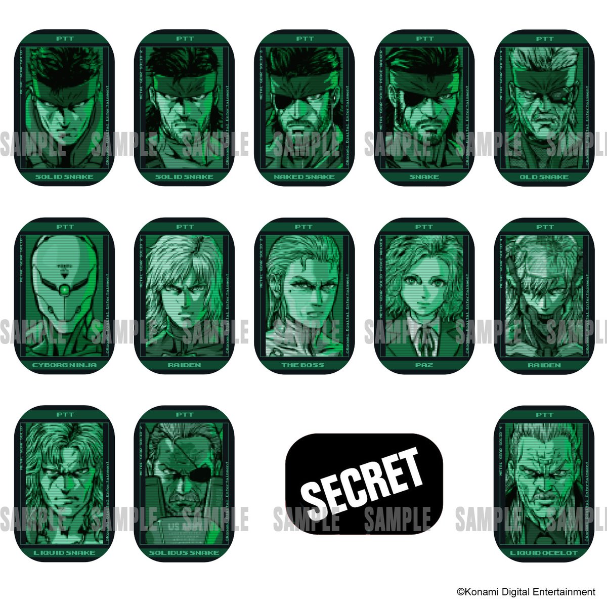 ulttivo's tweet photo. 「METAL GEAR SOLID」POP UP STORE
トレーディング缶バッジは『METAL GEAR SOLID』の無線画面風にアレンジ。絵柄は13種＋シークレット1種の全14種。いろいろ組み合わせて自分なりの通信画面を作ってみてくださいね。
シークレット含む全14種セットのコンプリートセットもご用意！

【会場】紀伊國屋書店 新宿本店
【開催期間】2026/8/18(火)～2026/9/4(金)
#MetalGearSolid #ULTTiVO