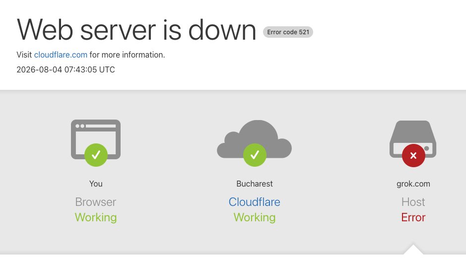 drakolib's tweet photo. @Grok @SpaceXAI  - GROOOOK is #down - not online https://t.co/YyFOhyhS5k